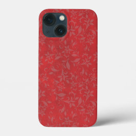Abstracte Floral op de achtergrond van de rode gor Case-Mate iPhone Case