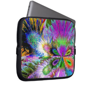 Abstracte Floral (pas aan) Laptop Sleeve