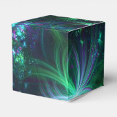 Abstracte Floral Pattern Heart Favor Box Bedankdoosjes (Achterkant)