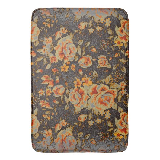 Abstracte Floral penseeltextuur Badmat (Voorkant Verticaal)