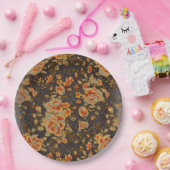 Abstracte Floral penseeltextuur Papieren Bordje (Feest)