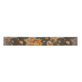 Abstracte Floral penseeltextuur Satijnen Lint (Voorkant)