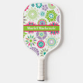 Abstracte Floral Pickleball Princess Paddle (Achterkant)