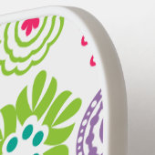 Abstracte Floral Pickleball Princess Paddle (Links Detail)