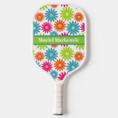 Abstracte Floral Pickleball Princess Pickleball Pa Paddle (Achterkant)