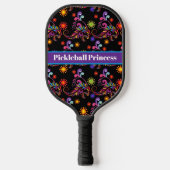 Abstracte Floral Pickleball Princess Pickleball Pa Pickleball Paddle (Voorkant)