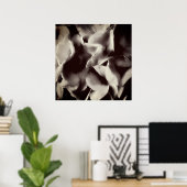 Abstracte Floral Poster (Thuiskantoor)