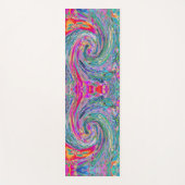 Abstracte Floral Psychedelic Rainbow Waves of Colo Yogamat (Voorkant)
