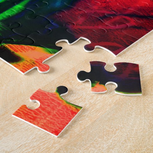 Abstracte Floral puzzel Legpuzzel (Zijkant)