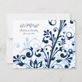 Abstracte Floral Response Kaart (Achterkant)