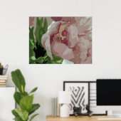 Abstracte Floral - Roze Tulpen 6 Poster (Thuiskantoor)