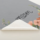 Abstracte Floral Sherpa Fleece Deken (3/4)