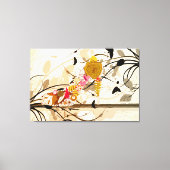Abstracte Floral Shoe Wrapped Canvas (Voorkant)