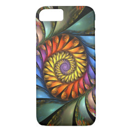 Abstracte Floral Spiral Harmonium iPhone 15 Case
