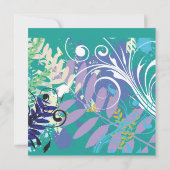 ABSTRACTE FLORAL STAR Bat Mitzvah Uitnodiging (Achterkant)