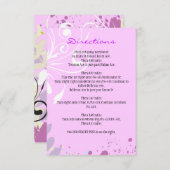 ABSTRACTE FLORAL STAR Direction Kaart (Voorkant / Achterkant)