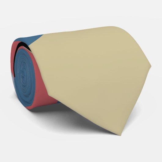 Abstracte Floral Striped Special Stropdas (Opgerold)