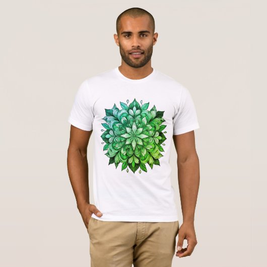 Abstracte Floral T-shirt (Voorkant volledig)