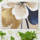 Abstracte Floral Theedoek (Gevouwen)