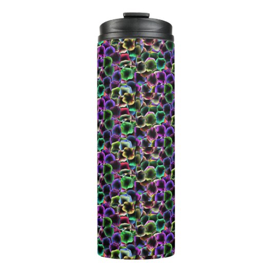 Abstracte Floral Thermosbeker (Voorkant)