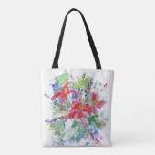Abstracte Floral Tote Bag (Achterkant)