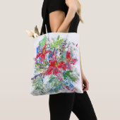 Abstracte Floral Tote Bag (Dichtbij)