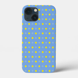 Abstracte Floral van Gele Gerberas op Baby Blue Case-Mate iPhone Case