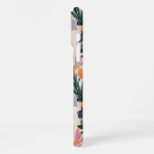 Abstracte Floral Vase Art Design in Warme Pastels iPhone Hoesje (Linkerkant)