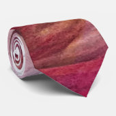 Abstracte Floral Waterverf handbeschilderd Stropdas (Opgerold)