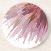 Abstracte Floral Waterverf handbeschilderd Zandsteen Onderzetter (Voorkant)