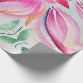 Abstracte Floral Waterverf schilderen Cadeaupapier (Hoek)