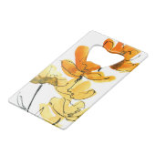 Abstracte florale achtergrond creditkaart flessenopener (Voorkant Gekanteld)