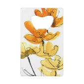 Abstracte florale achtergrond creditkaart flessenopener (Achterkant)