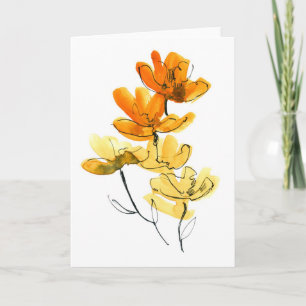 Abstracte florale achtergrond kaart