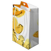 Abstracte florale achtergrond klein cadeauzakje (Voorkant Gekanteld)
