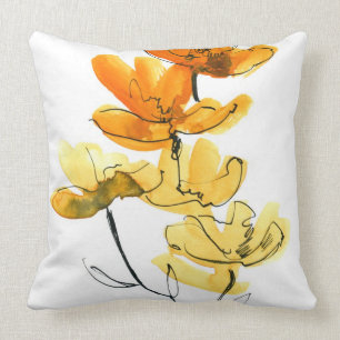 Abstracte florale achtergrond kussen