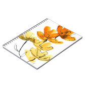 Abstracte florale achtergrond notitieboek (Linkerzijde)