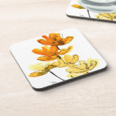 Abstracte florale achtergrond onderzetter (Linkerzijde)