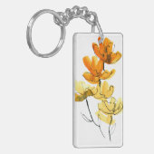 Abstracte florale achtergrond sleutelhanger (Voorkant Links)