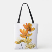 Abstracte florale achtergrond tote bag (Achterkant)