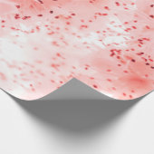 Abstracte florale achtergrond van roze bloemen in cadeaupapier (Hoek)