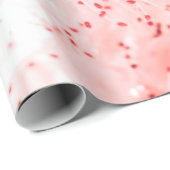 Abstracte florale achtergrond van roze bloemen in cadeaupapier (Rol Hoek)