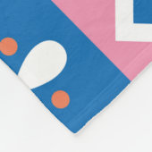 Abstracte florale kaart. Naadloos folklore-patroon Fleece Deken (Hoek)