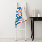 Abstracte florale kaart. Naadloos folklore-patroon Sherpa Deken (In situ)