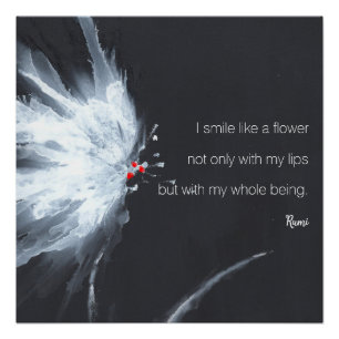 Abstracte florale minimalist perfect poster