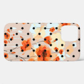 Abstracte florale naadloos patroon met veldpapil Case-Mate iPhone case (Achterkant (horizontaal))