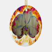 Abstracte florale tropische orchidee schilderij keramisch ornament (Rechts)