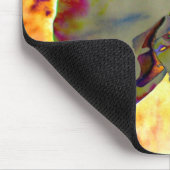 Abstracte florale tropische orchidee schilderij muismat (Hoek)