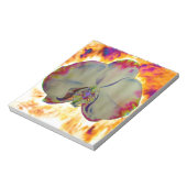 Abstracte florale tropische orchidee schilderij notitieblok (Linkerzijde)