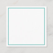 Abstracte florale vorm Omheining Kaart (Achterkant)